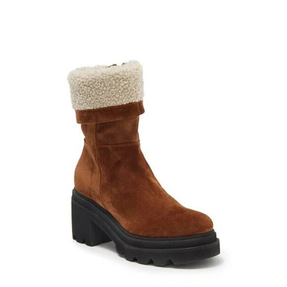 Voile Blanche LodenSuede Lug Sole Mid-Calf Boots – Brown,...